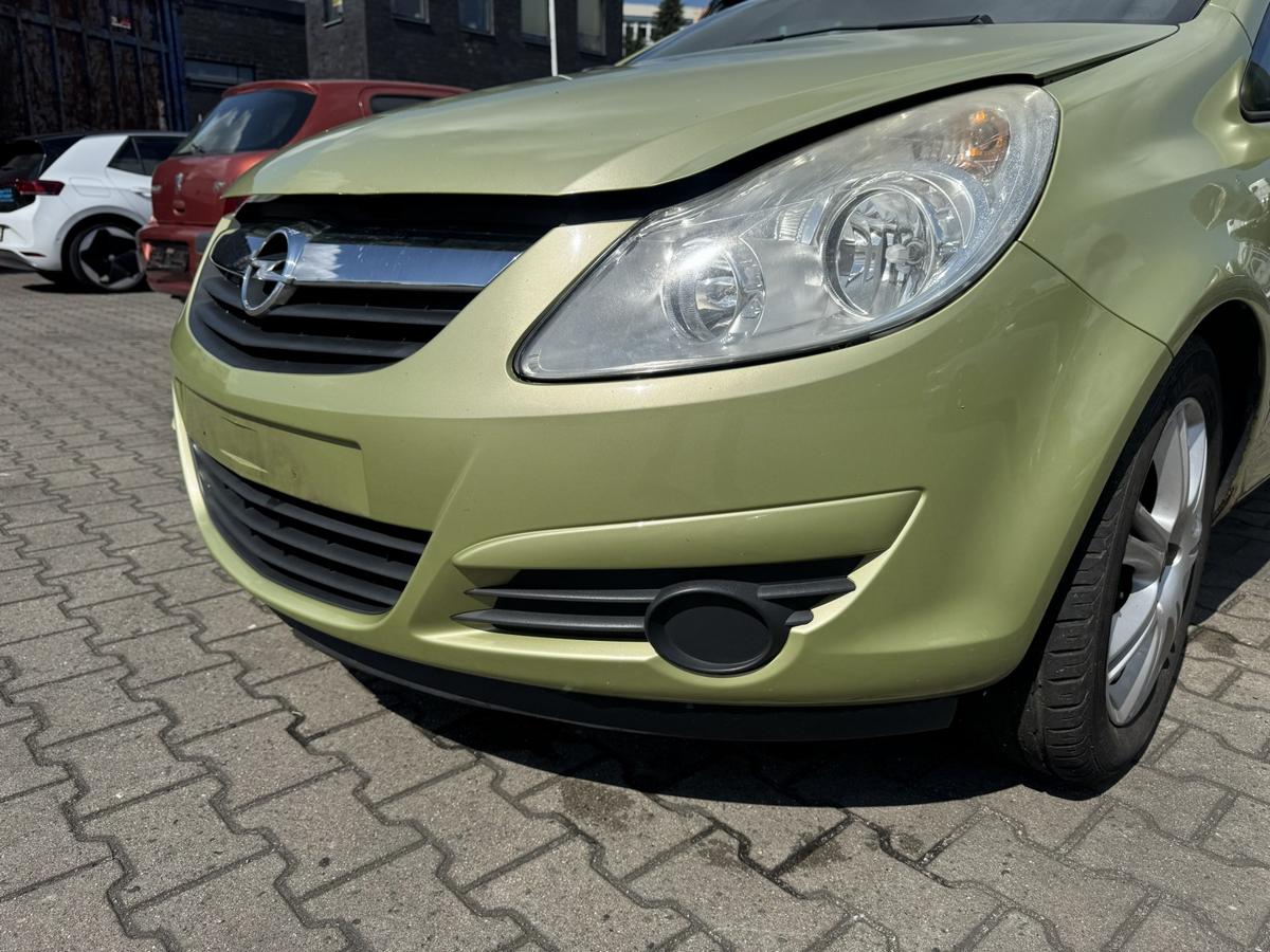 Opel Corsa D original Stossf&auml;nger Sto&szlig;stange vorne Z30E Green Tea Metallic Bj.2006